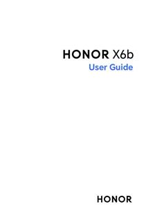 Honor X6b manual. Smartphone Instructions.